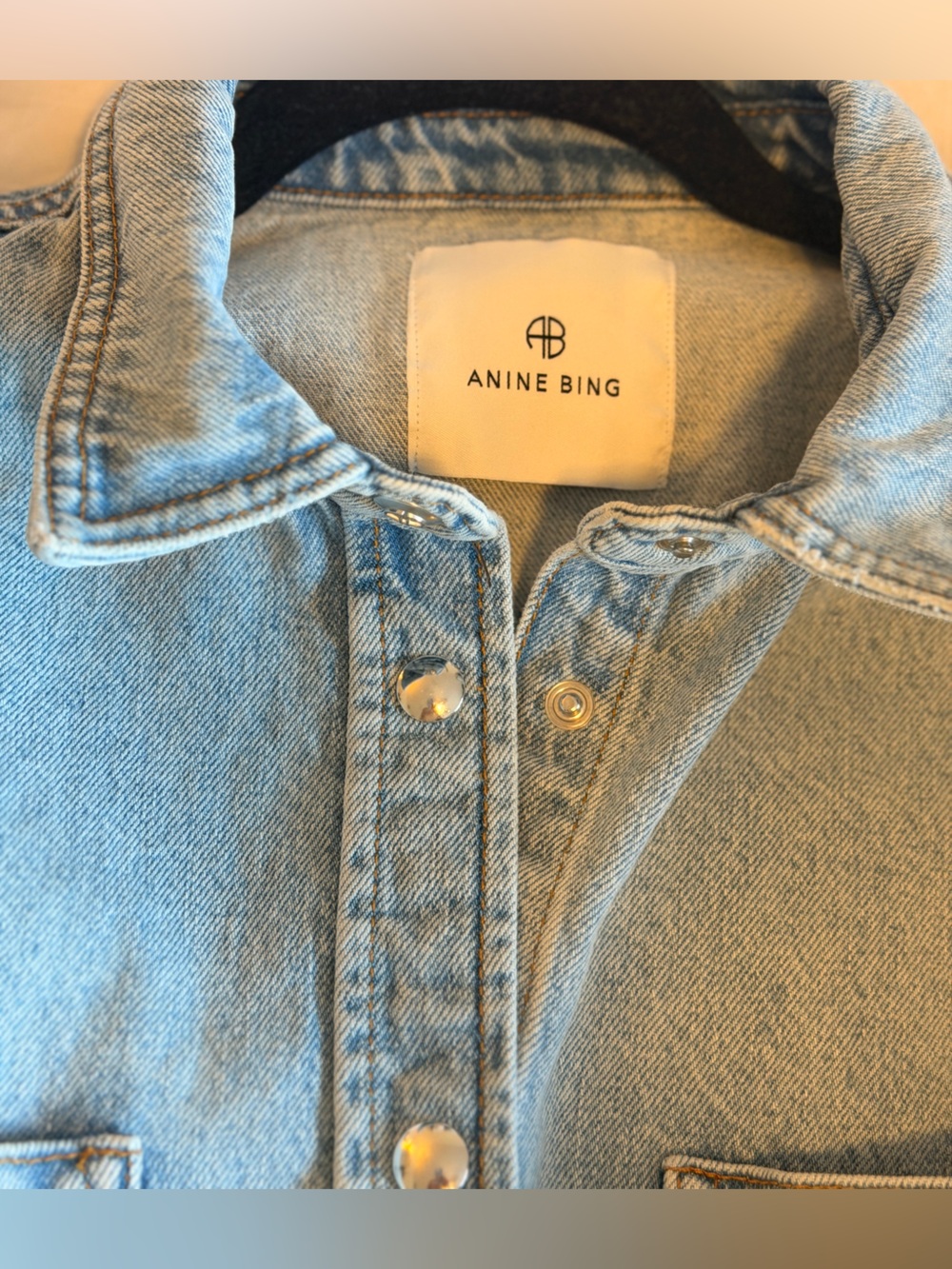 ANINE BING Dante Denim Shirt - Picture 8 of 11
